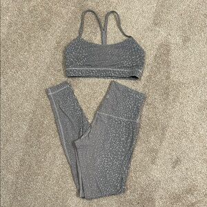Gray Leopard Print lululemon Set